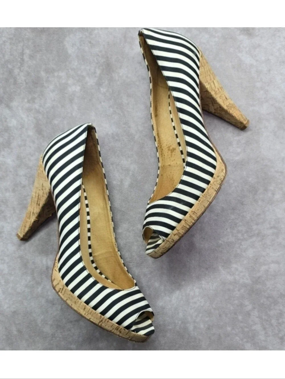 Kors Michael Kors Peep Toe Cork Heels